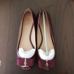 Tory Burch Open Toe Wedge